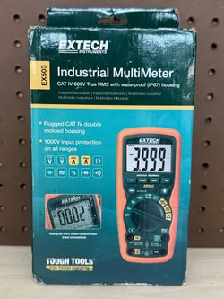 NEW! Extech EX503 True RMS Heavy Duty Industrial Multimeter