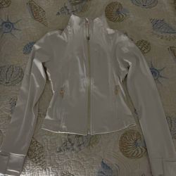 Gold And White Lululemon Define Jacket 