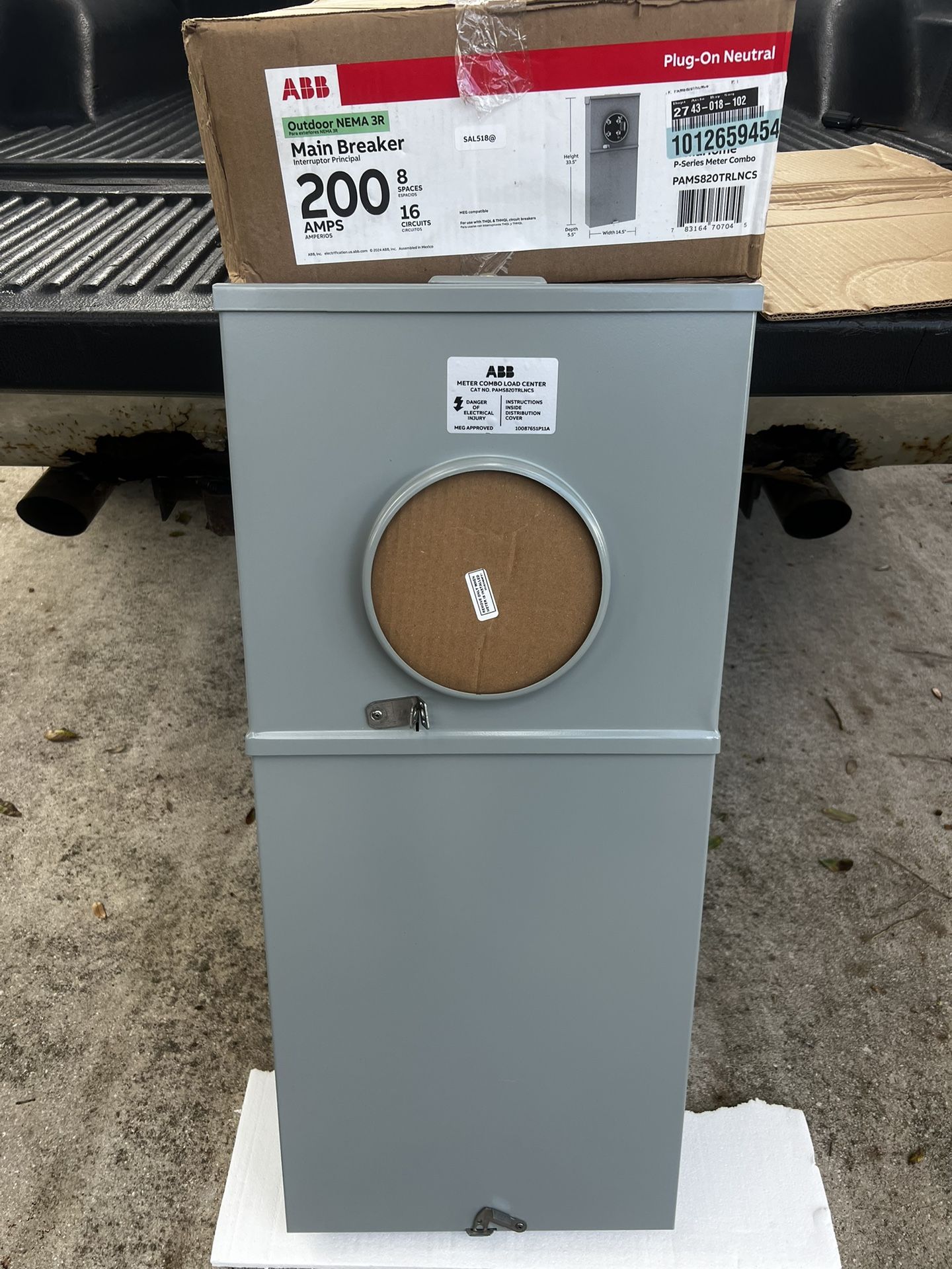 GE / ABB Meter Main Combo 200amp