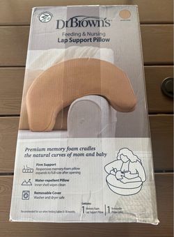 New Dr. Brown's Baby Feeding and Nursing Lap Support Pillow with Cover, Premium Memory Foam