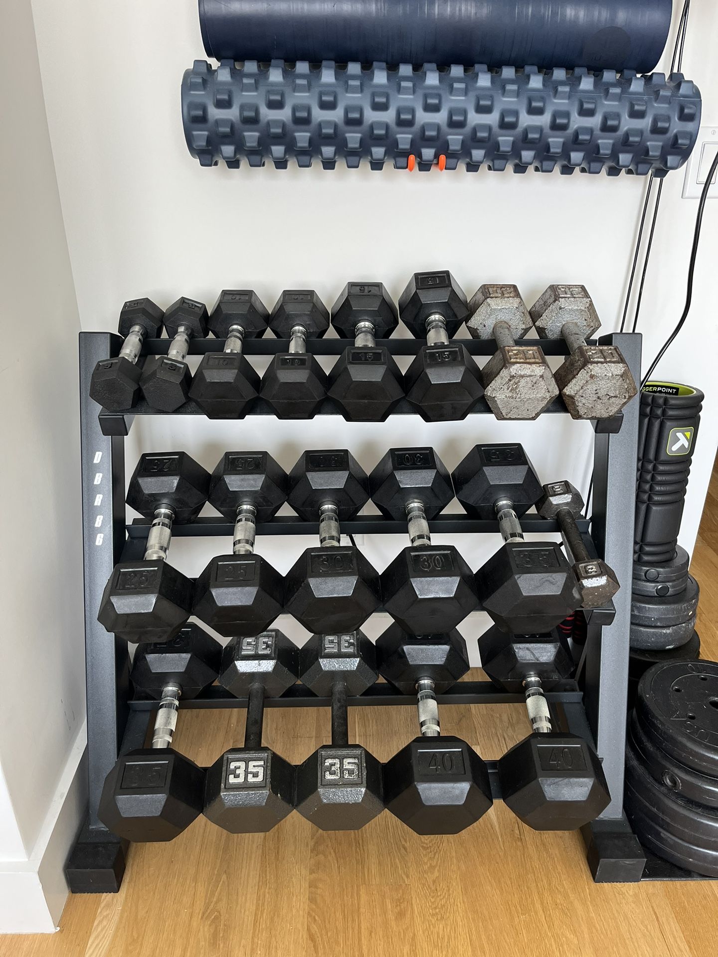 Rogue Dumbbell Set With Rack