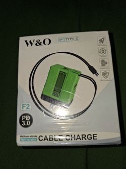 W&O F2 GaN PD 3.0 Retractable Cable Charger