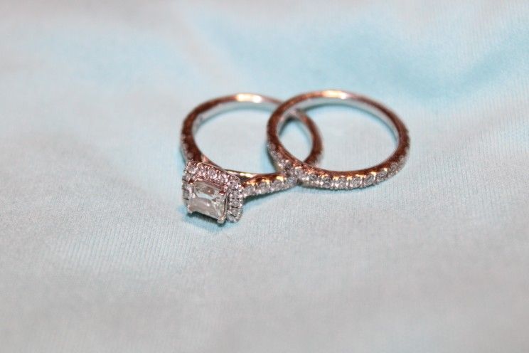 Diamond Engagement PLUS Wedding Ring.