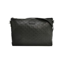 Gucci guccissima medium flat messenger