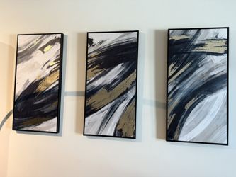 3-Piece Abstract Wall Art Set — $75