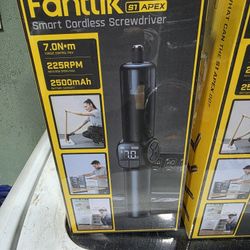 Fanttik S1 APEX Electric Screwdriver, Pivot Handle Screwdriver, Max 7N.m High Torque, 2 Speed Options, 1/4''Hex, Screen Interaction, Tech Tool for DIY
