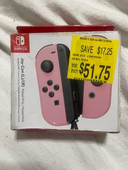 Switch 1 - Pink Joy con (open)