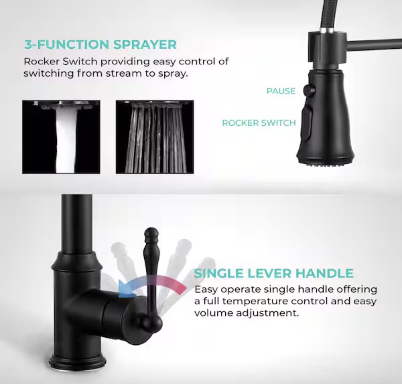 AKDY Kitchen Sink With Faucet