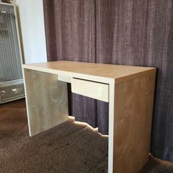 Ikea Tan Wood Desk