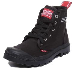 Palladium Pampa Hi Dare Lace Up Canvas Ankle Boots Black