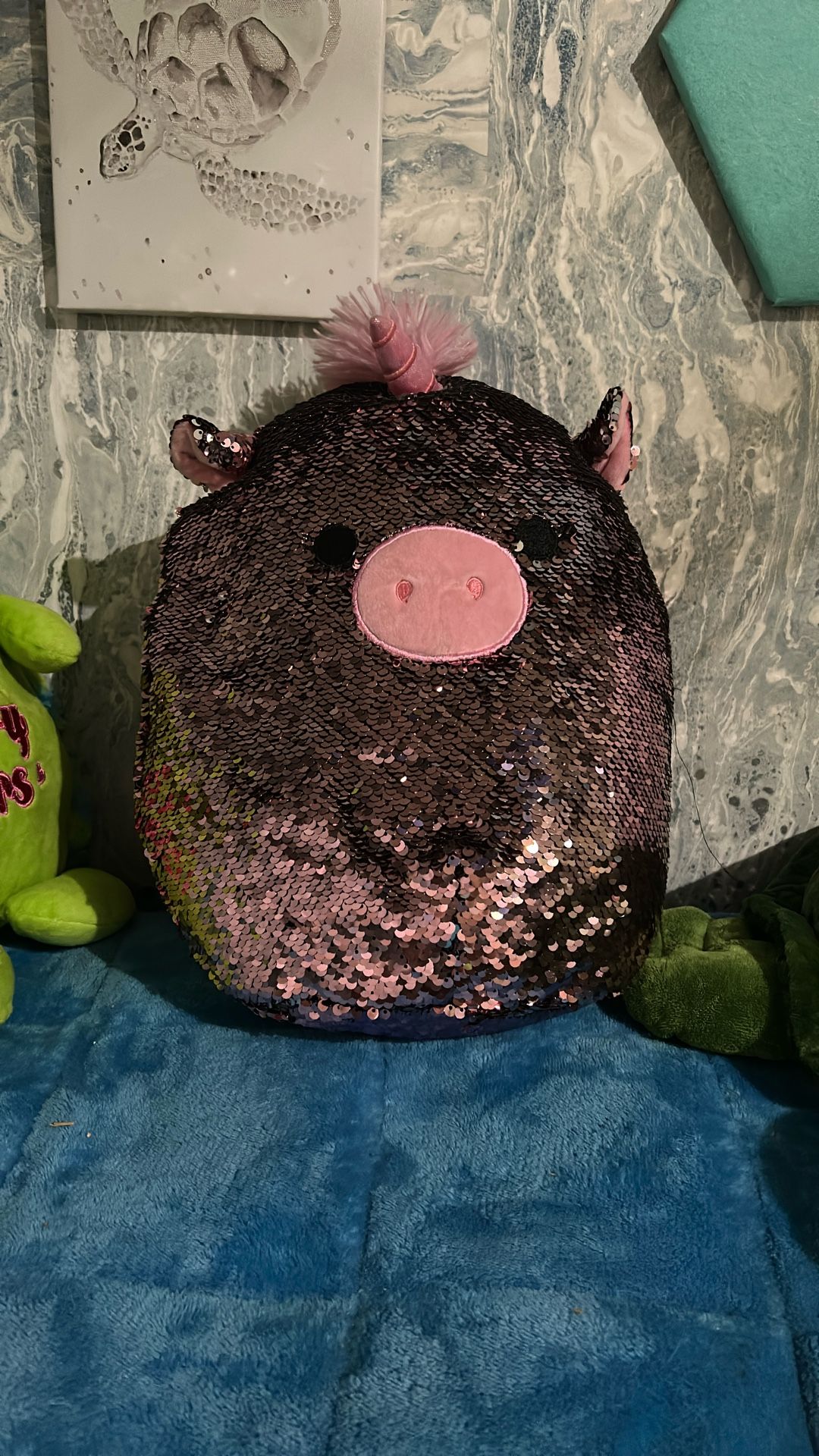 Pink Shimmery, Squish, Mellow Pig