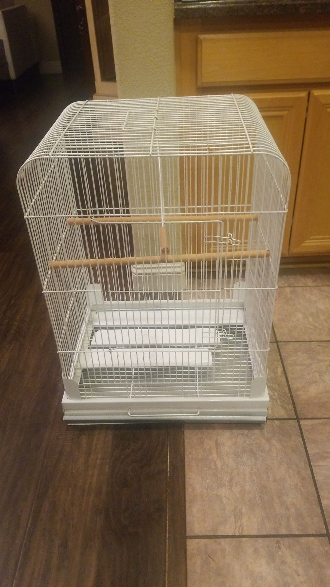 Snow white bird cage ready and available