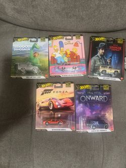 Hot Wheels Pop Culture 2026 Mix 5 Complete Set Simpsons Stranger Things Forza