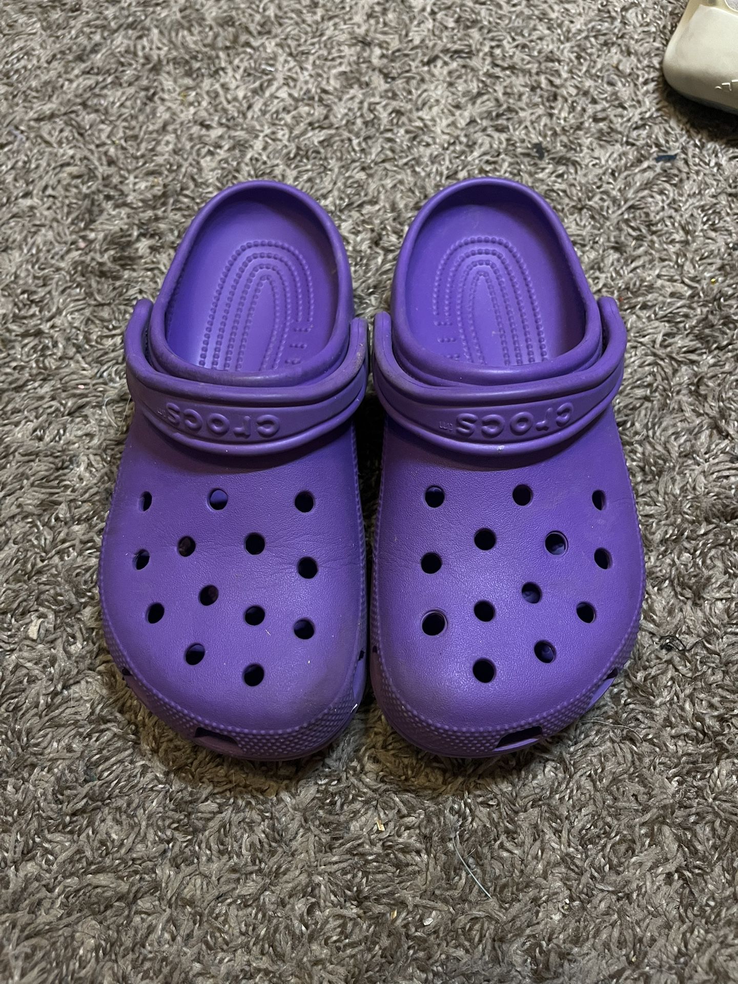 Purple Crocs