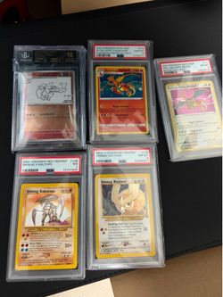 Pokemon cards slabs