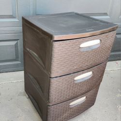  Indoor Or Outdoor 3 Drawer storage Cabinet Thick Plastic read description for details 