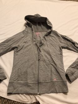 Ladies red camel m medium gray hoodie