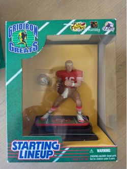 San Francisco 49ers Sports Figures Montana Rice Young Mcaffrey Garcia
