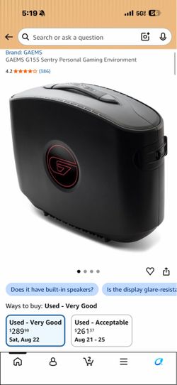 GAEMS Sentry Personal Gaming Monitor