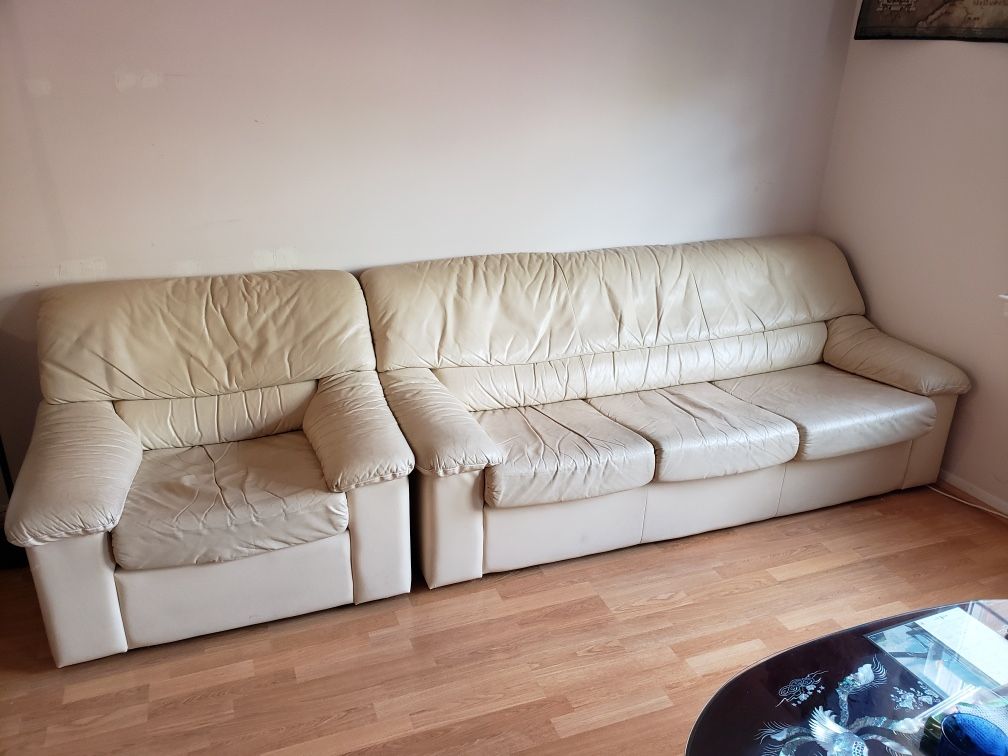 Free Used Leather Couch Sofa