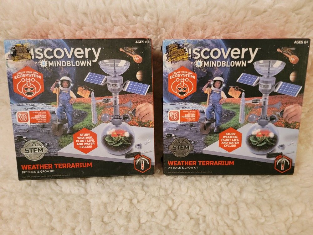 Discovery Mindblown Weather Terrarium Build and Play Kit 8+ age (2 Available)