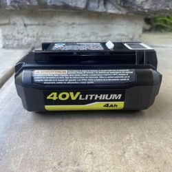 RYOBI 40-Volt Lithium-Ion 4.0 Ah Battery New