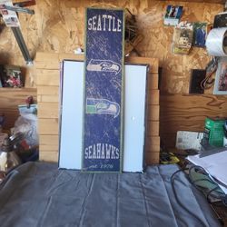 Seahawks Logo History Board Mdf 6"×24"
