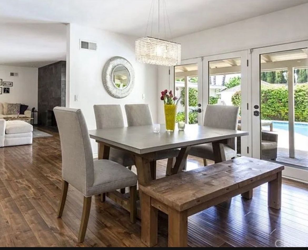 RH Dining Table + Chairs