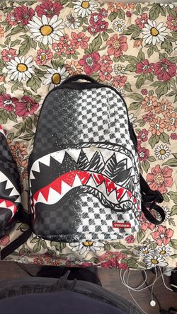 Sprayground Shark Checkered Backpack
