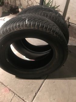 2 Michelin Black Rubber Lo profile tire 225/65R17 102H