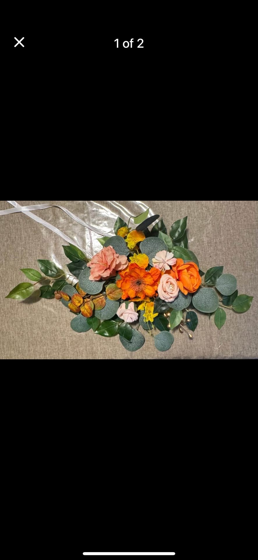 Small fall centerpieces/ Chair Accent Pieces