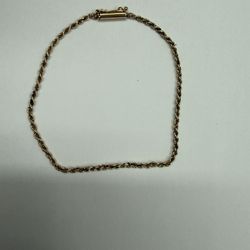 18k Rope Link Bracelet 