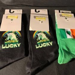 Set Of 3 Culturefly St Patrick’s Day Socks Sz 6-12