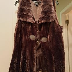 Brown Woman's dressy Vest