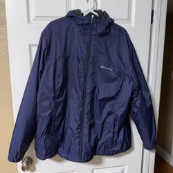 Columbia Rain Jacket Size 2X Fleece Lined