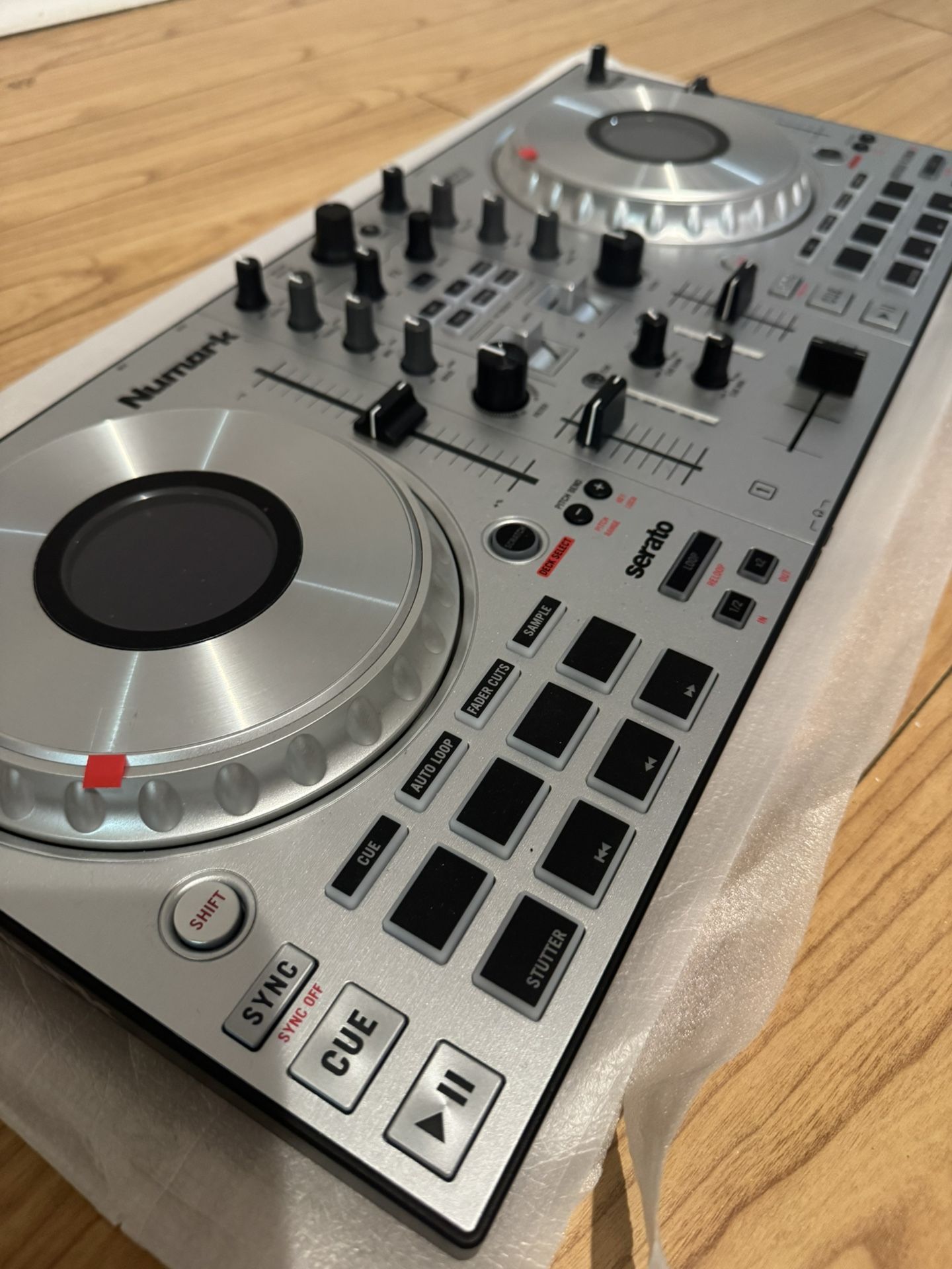 DJ controller in its box