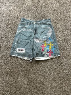 Saint Boulevard Graphic Denim Jorts