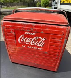 1950s Coke Metal Cooler