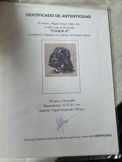 star wars artist Miguel alfaro rey Vader ii