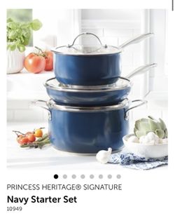 Princess House Navy Blue Stater Set
