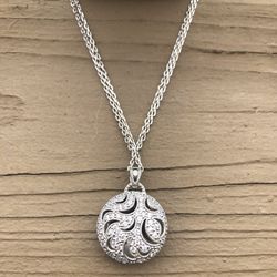 Beautiful Vintage Tacori Sterling Silver .925 Double Strand Reversible 18” Necklace Ex Cond