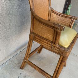 Vintage Tall Bamboo Chair