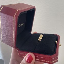 Cartier Classic Model Yellow Gold Love Ring Size 7