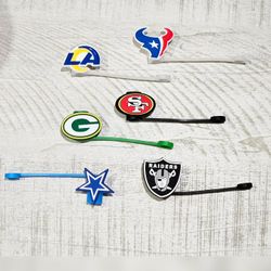 Sports Straw Toppers