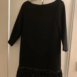 Kate Spade black dress w/ sequins on The Bottom Of The Dress size 6