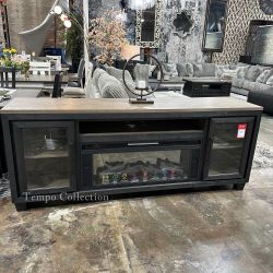 TV Console with Electric Fireplace, TV Stand