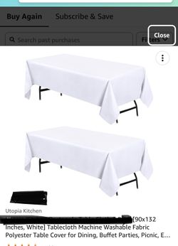 15 Round & 4 Rectangle Table Cloth Covering