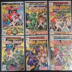 Vintage Marvel Red Sonja Comic Books 11 Issues 