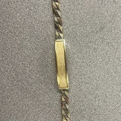14k Tri Color Bracelet 