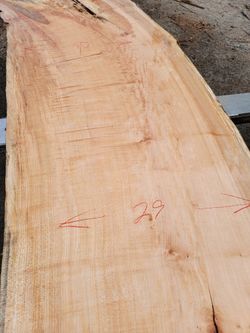 Natural Live Edge Maple Slab Bar Top Table